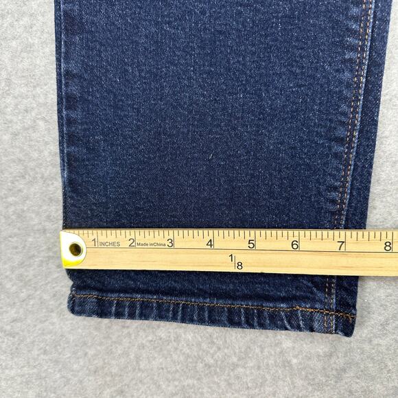 Mott & Bow Slim Grand Straight Jeans Men W36 L30 Dark Wash Stretch Denim Zip Fly - Picture 12 of 12